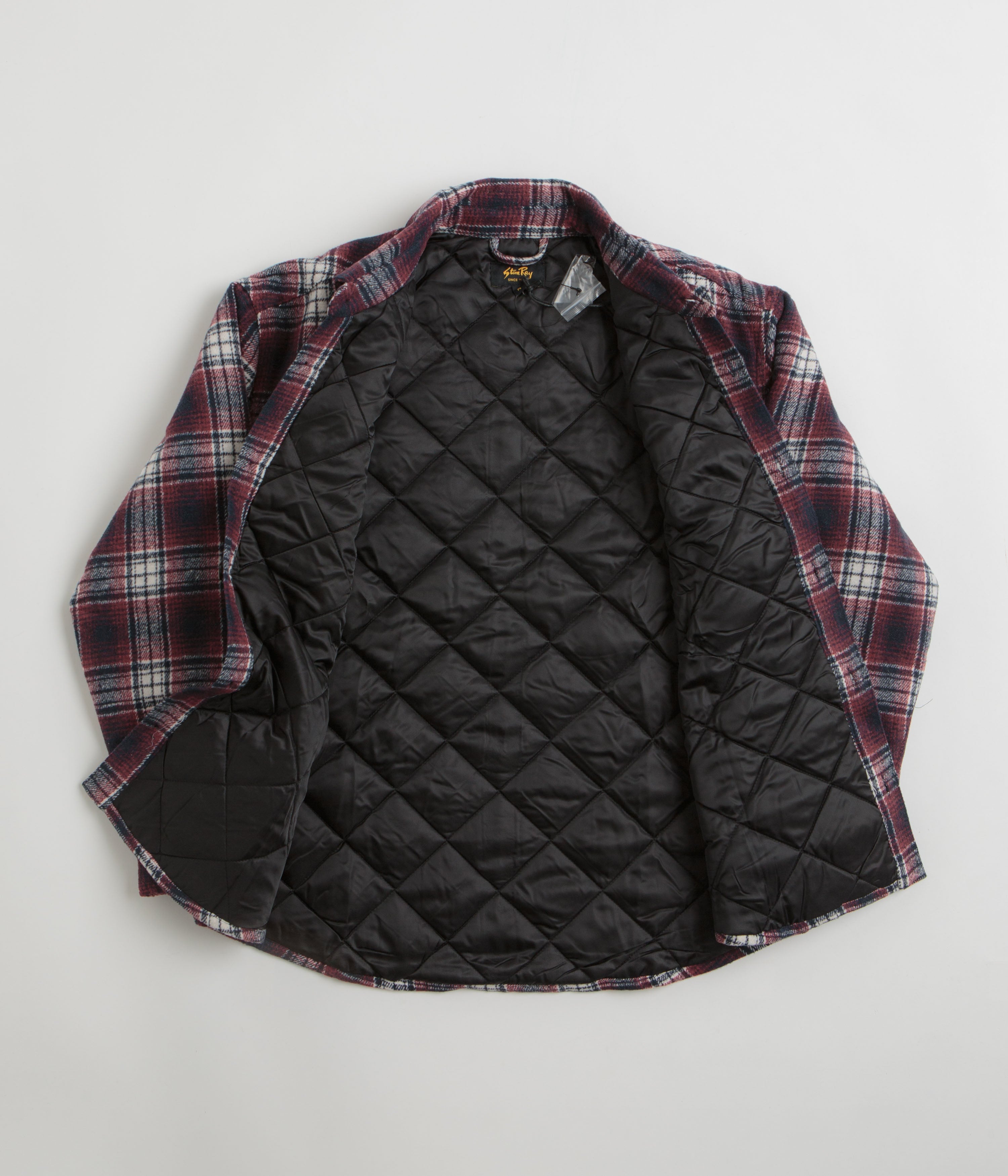 Stan Ray Quilted Plaid Overshirt - Red