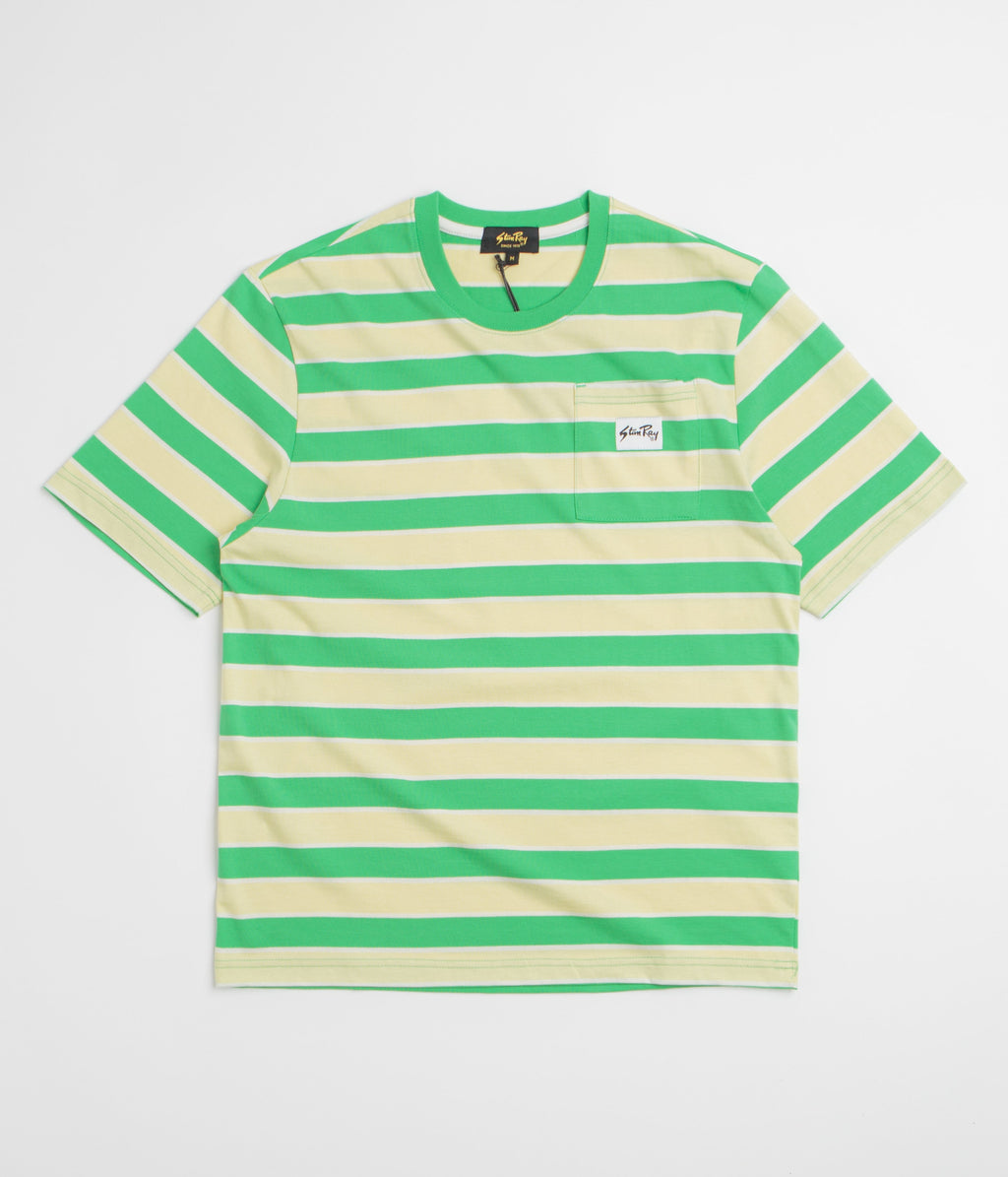 Stan Ray Stripe T-Shirt - Island Green / Sunlight