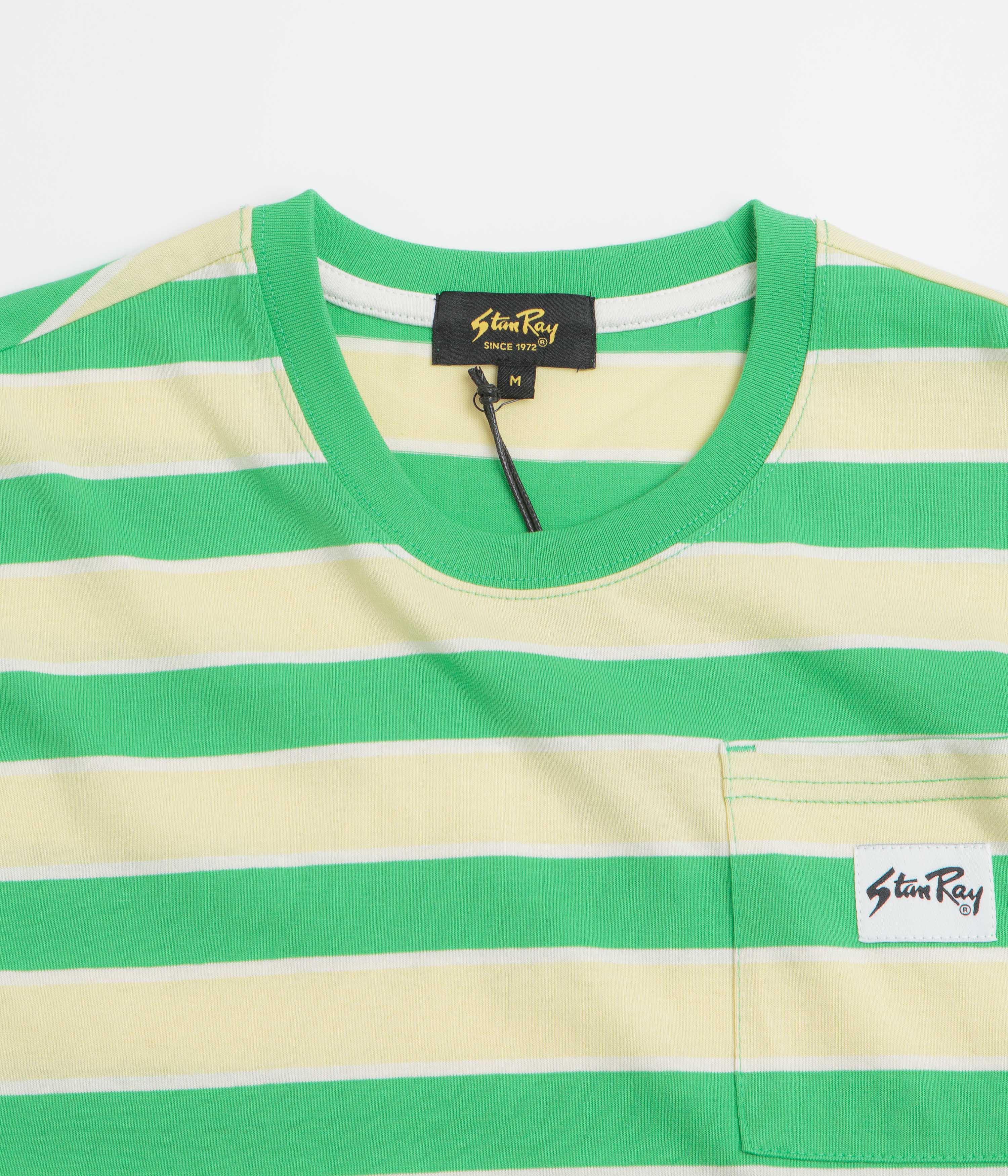 Stan Ray Stripe T-Shirt - Island Green / Sunlight