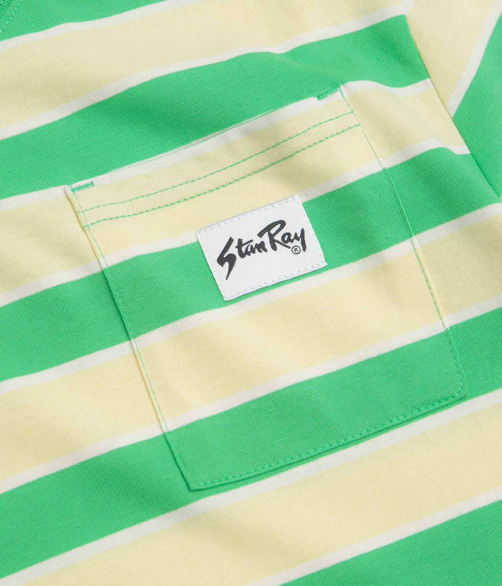 Stan Ray Stripe T-Shirt - Island Green / Sunlight