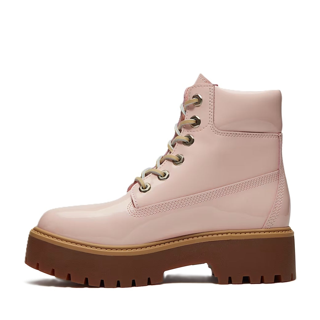 Women's Timberland Stone Street 6 In Lace WP Light Pink Platform Boot (TB0A2H3C A5H)