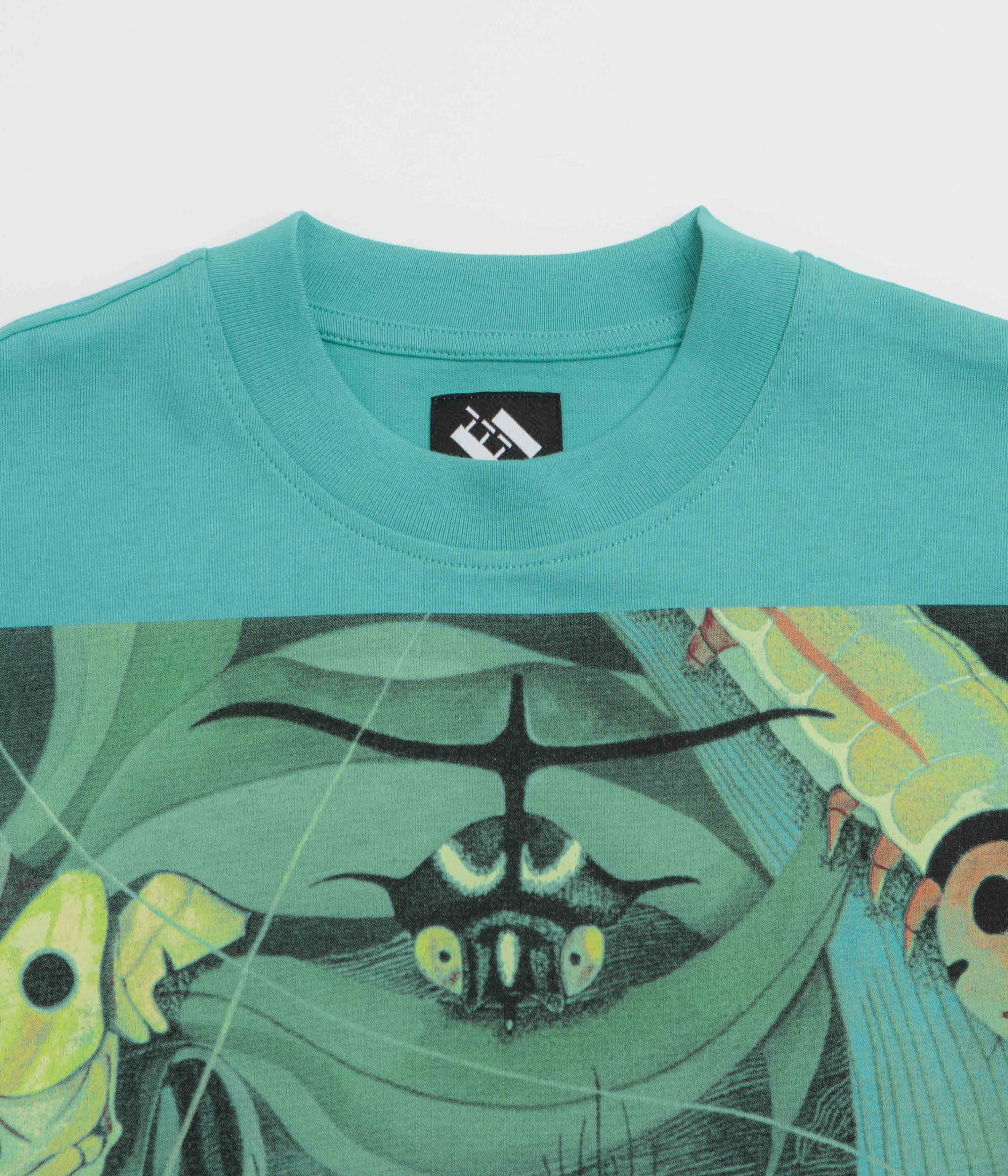 The Trilogy Tapes Bugs T-Shirt - Aqua