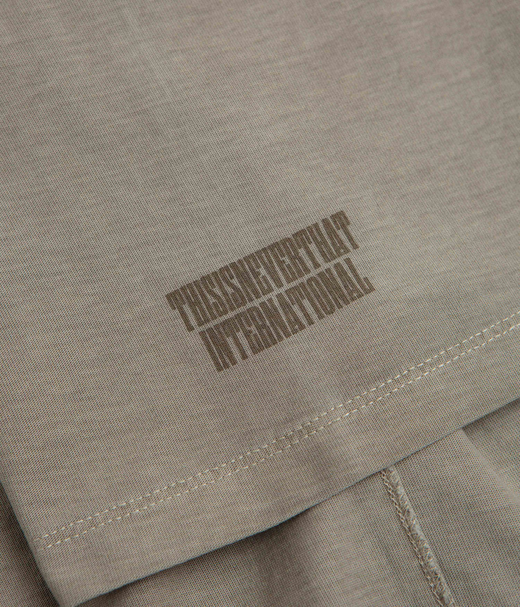 thisisneverthat Overdyed Reverse T-Shirt - Desert Grey