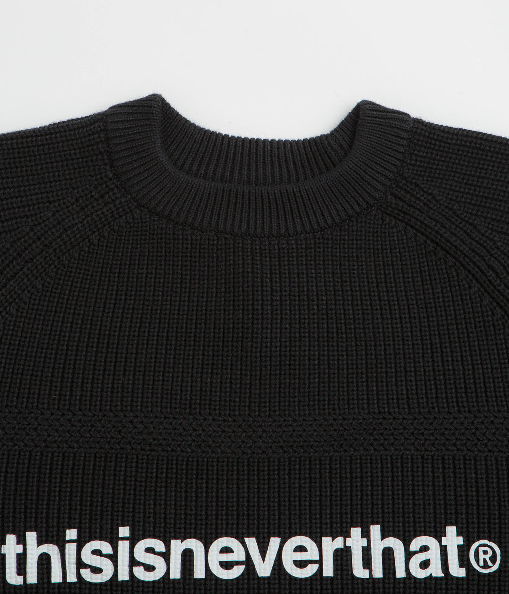 thisisneverthat T-Logo Knit Sweatshirt - Black