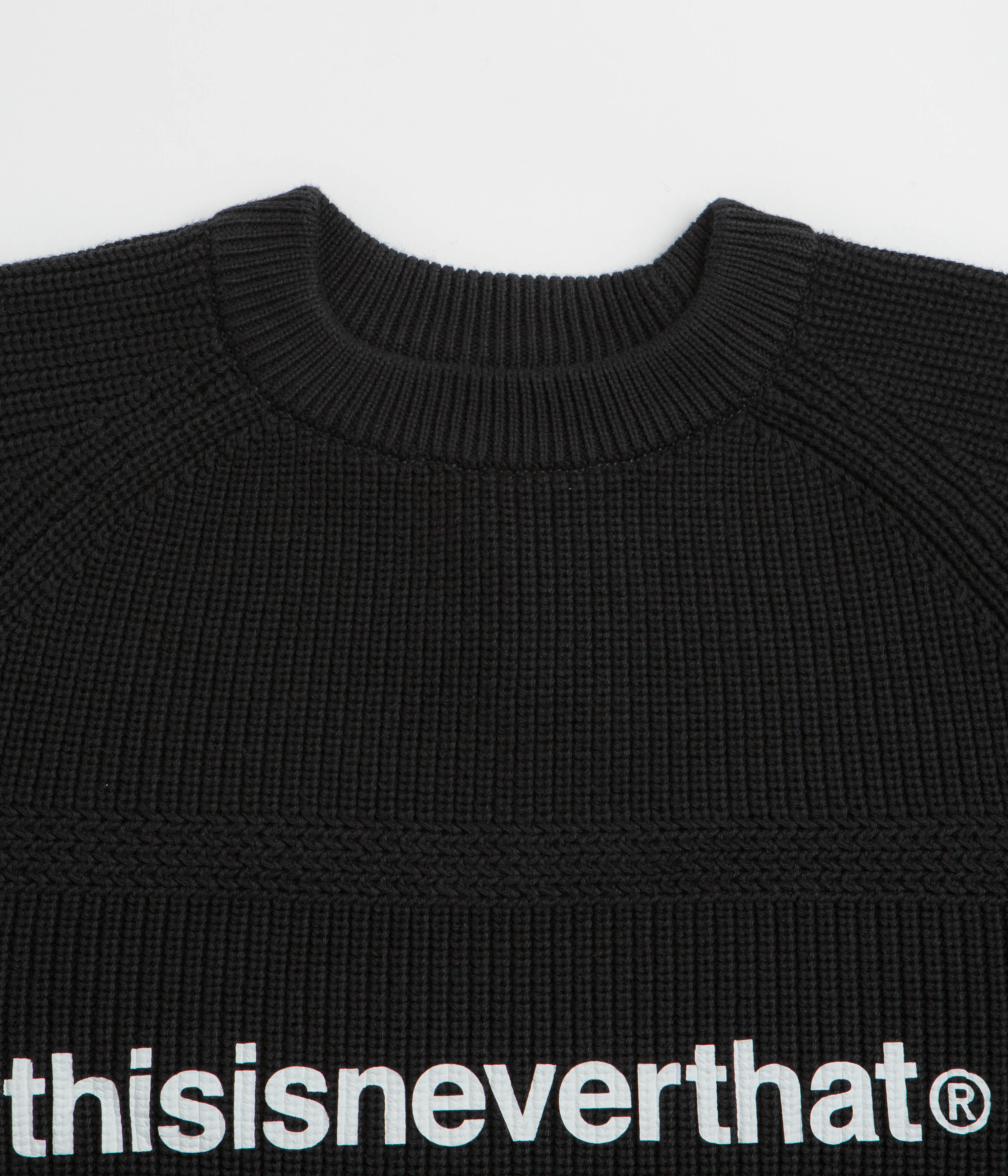 thisisneverthat T-Logo Knit Sweatshirt - Black