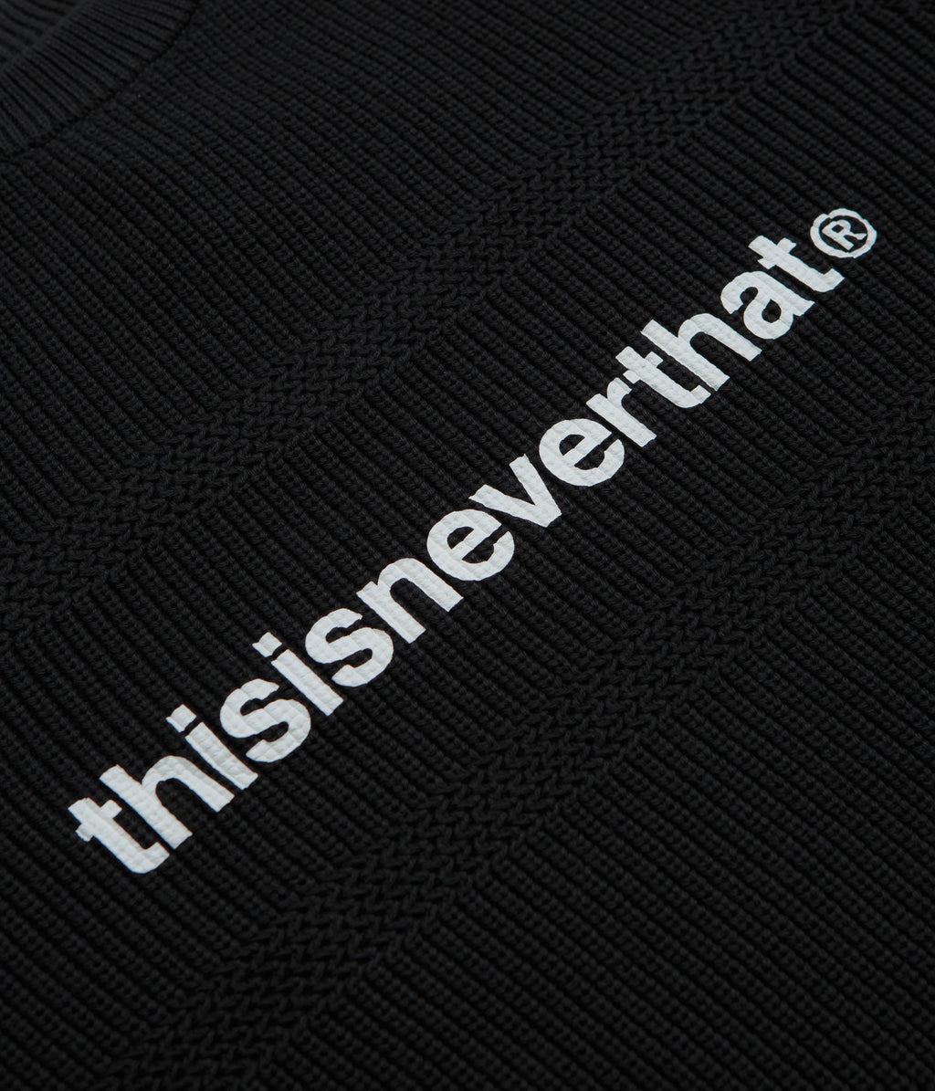 thisisneverthat T-Logo Knit Sweatshirt - Black