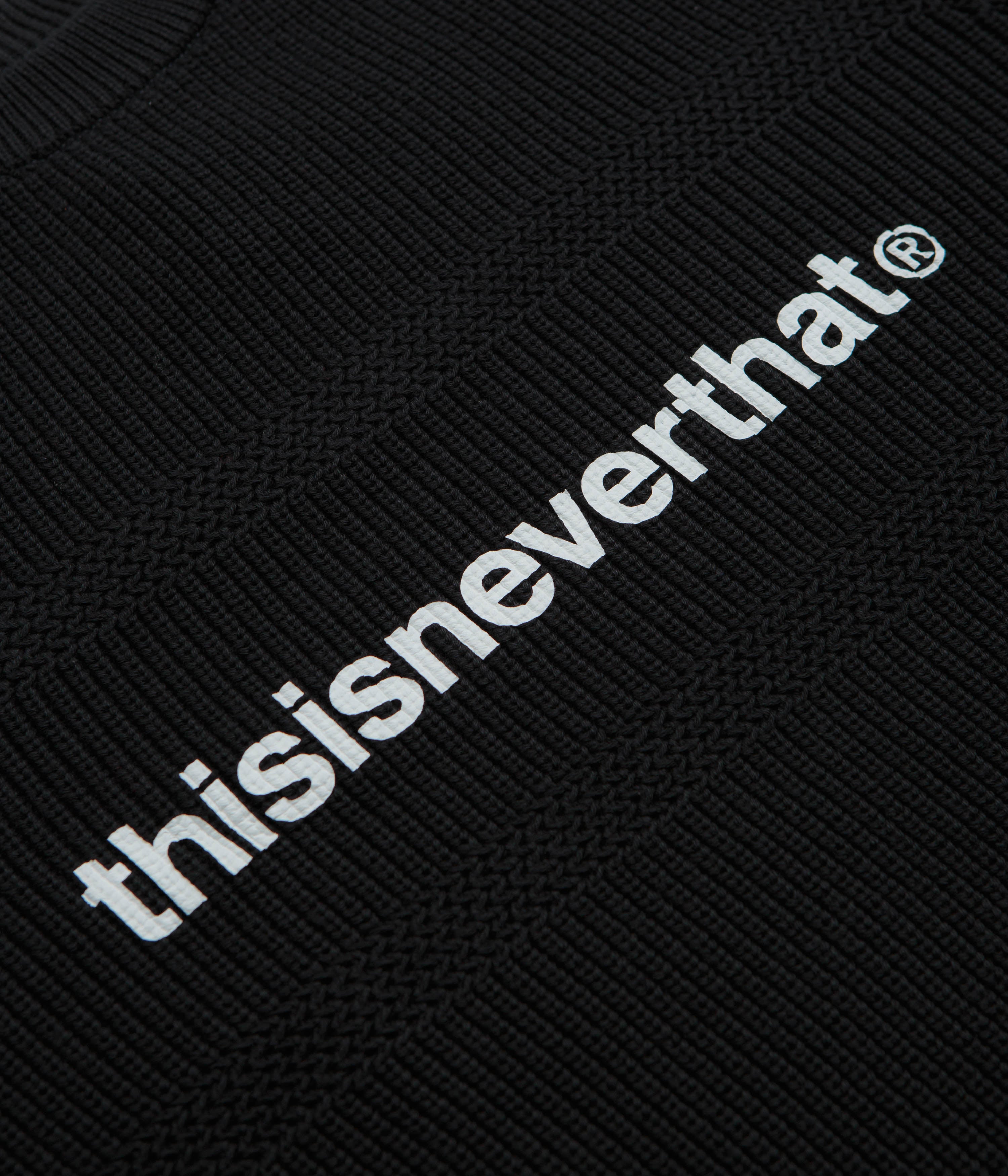 thisisneverthat T-Logo Knit Sweatshirt - Black