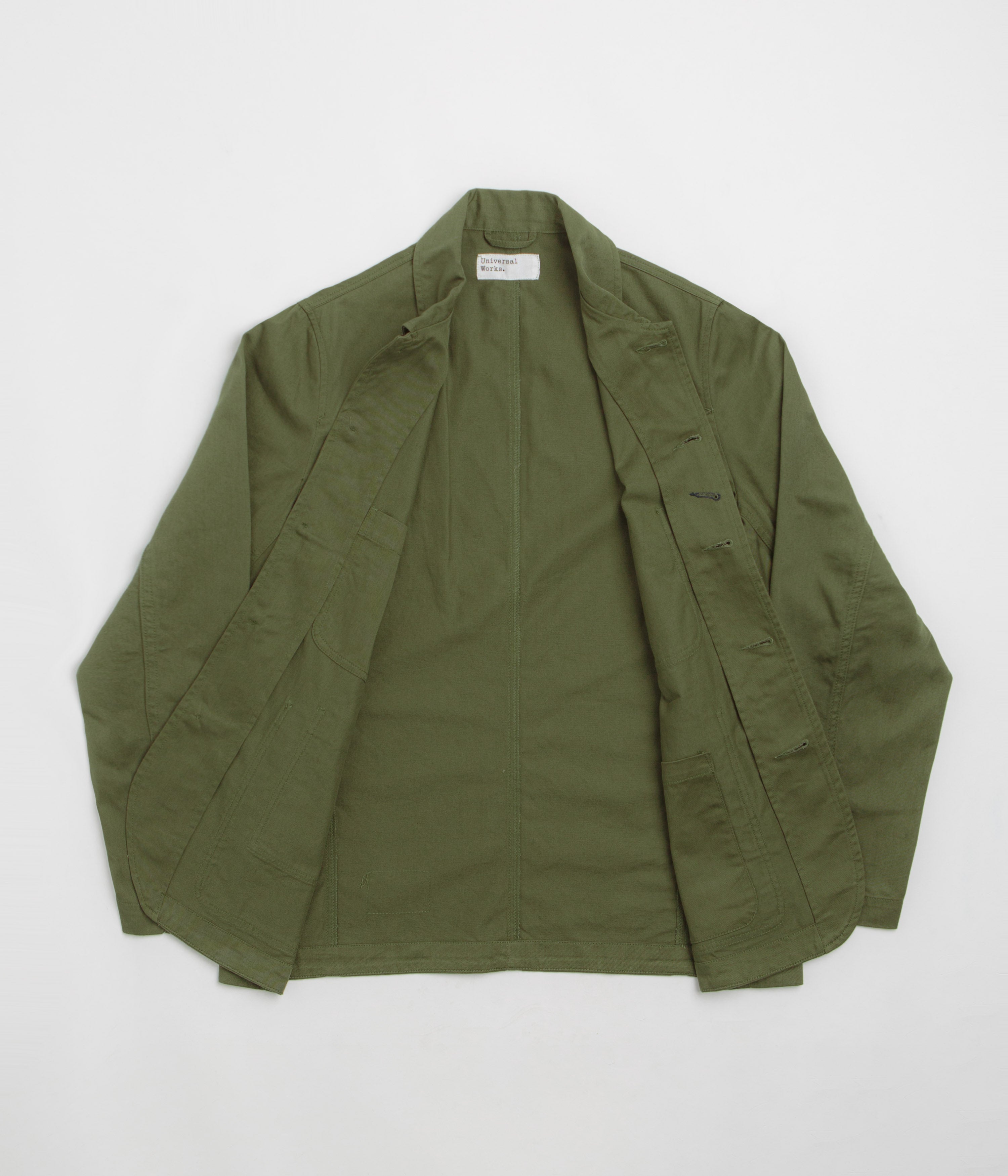 Universal Works Bakers Jacket - Light Olive