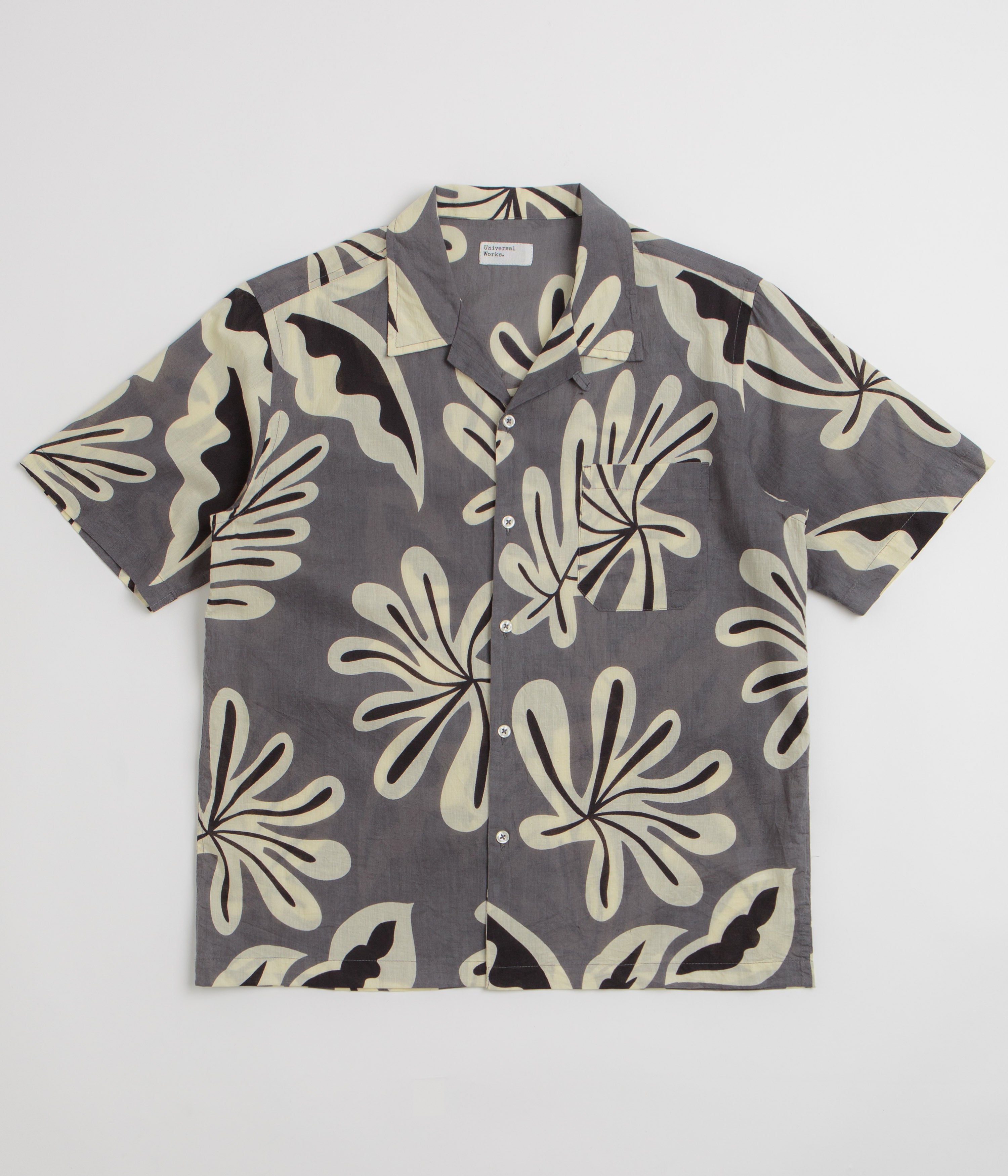 Universal Works Road Short Sleeve Shirt - Grey