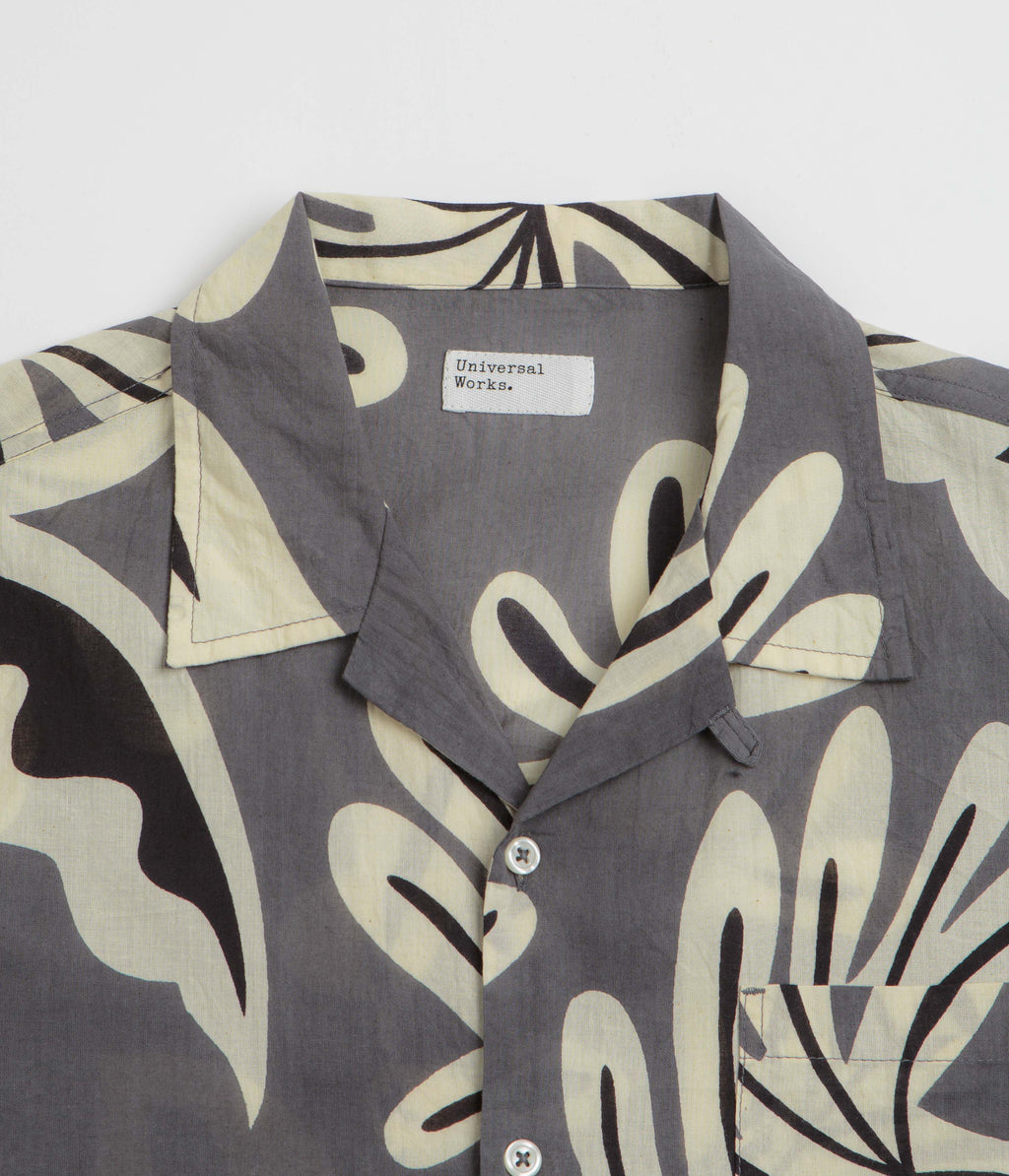 Universal Works Road Short Sleeve Shirt - Grey
