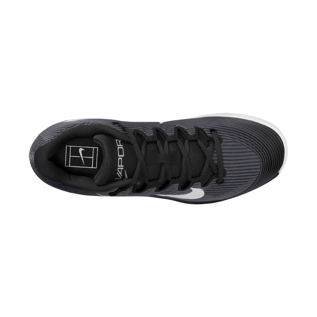 Nike Men's Vapor 12 Hard Court Tennis Shoes in Black/White-Dk Smoke Grey