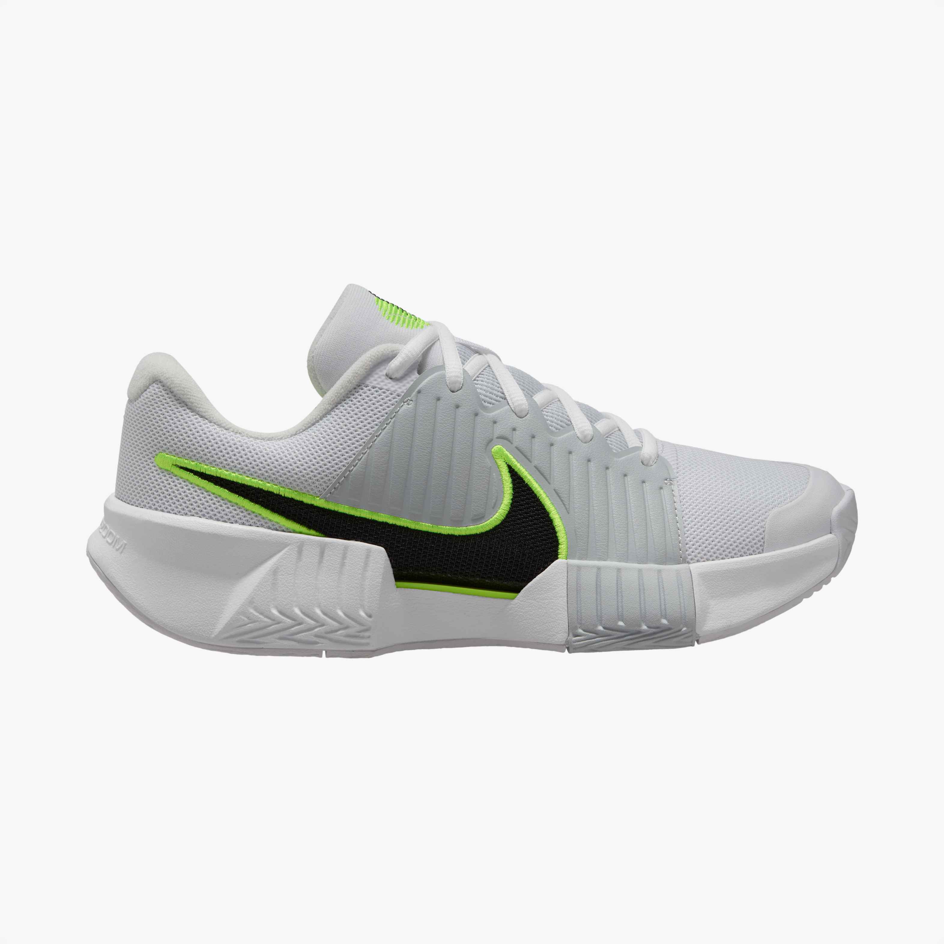 Nike Women's GP Challenge Pro Hard Court Tennis Shoes in White/Black-Pure Platinum-Volt
