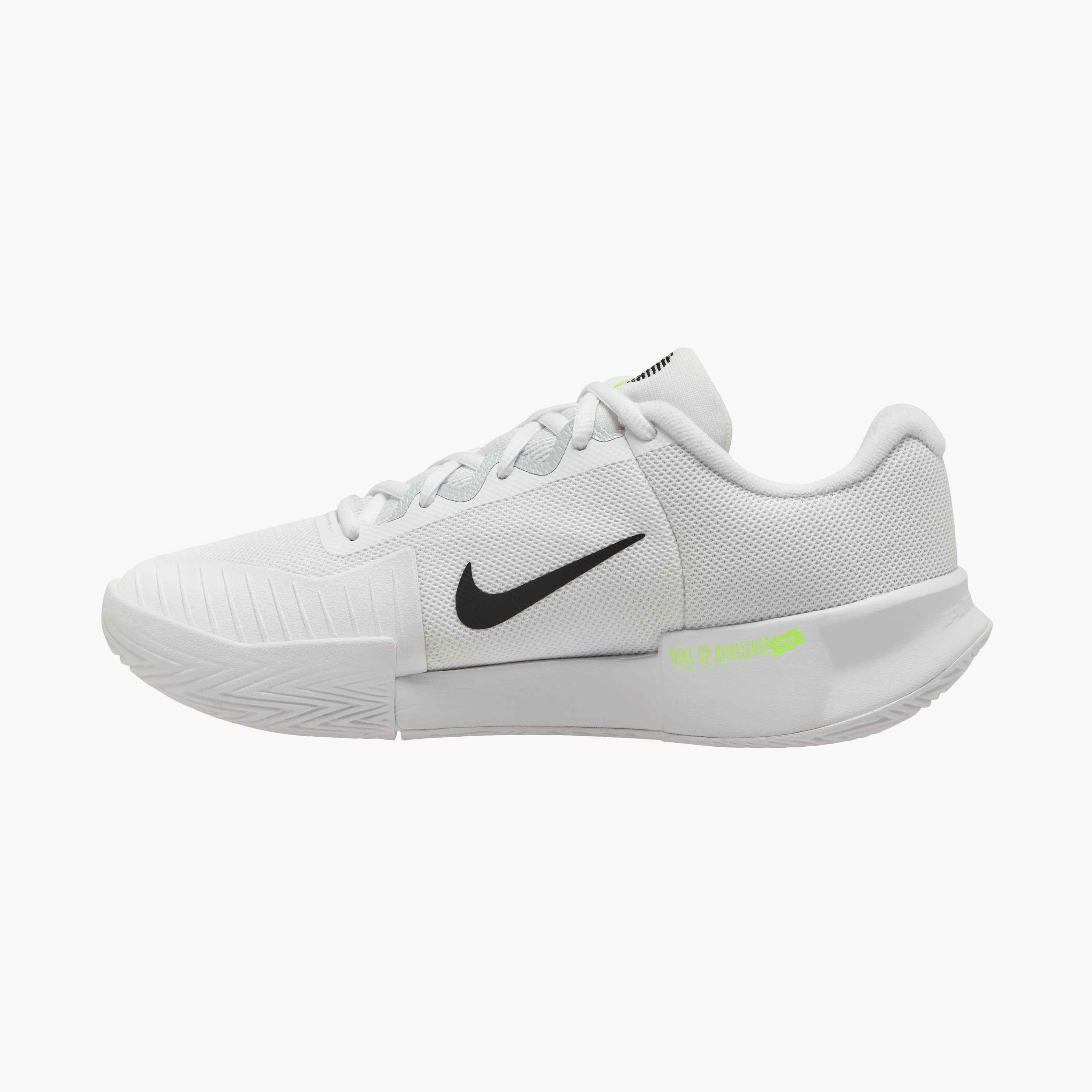 Nike Women's GP Challenge Pro Hard Court Tennis Shoes in White/Black-Pure Platinum-Volt
