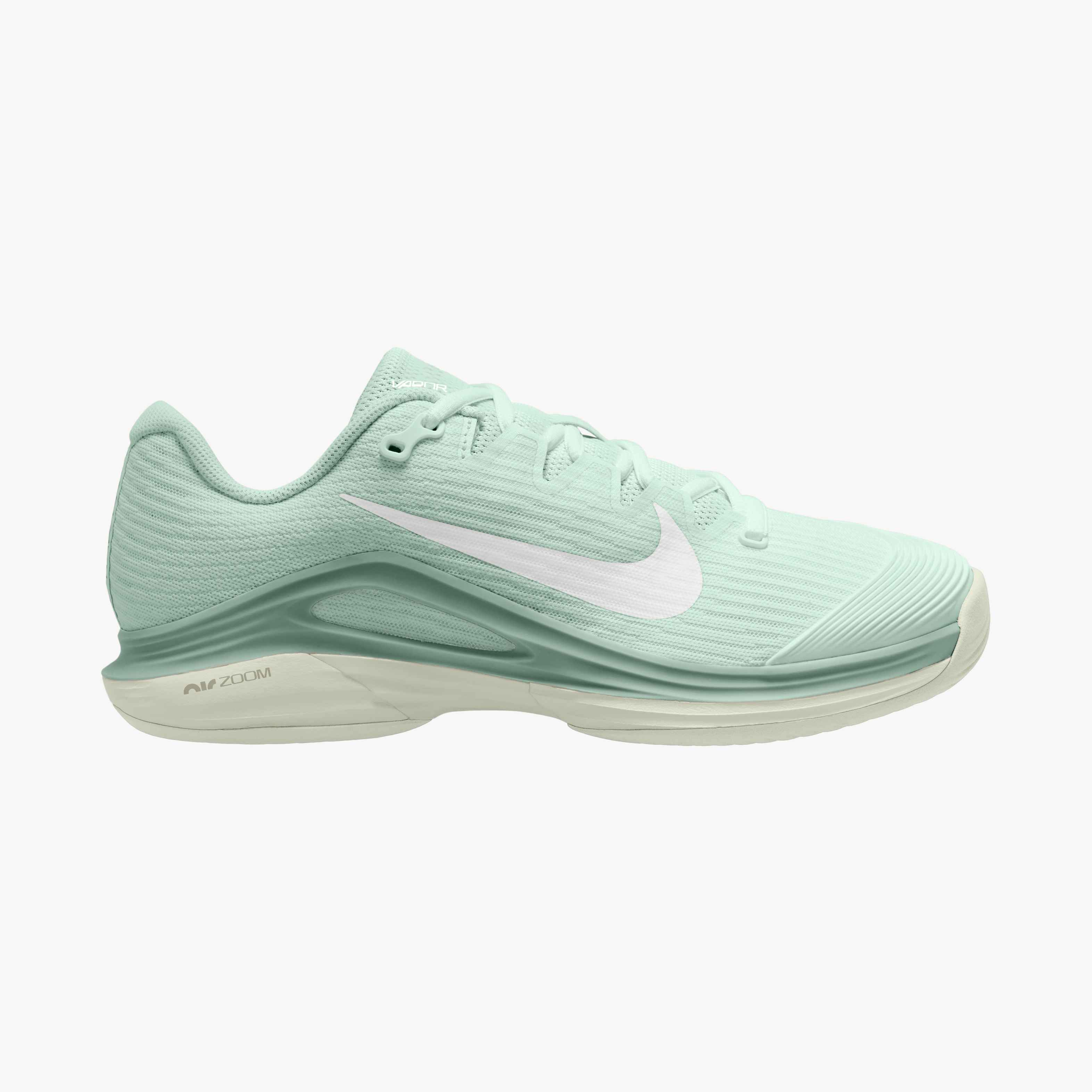 Nike Women's Vapor 12 Hard Court Tennis Shoes in Barely Green/White-Steam-Sea Glass