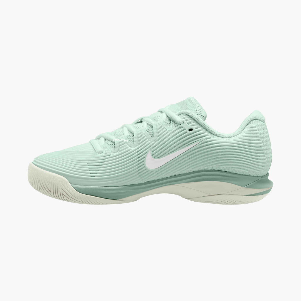 Nike Women's Vapor 12 Hard Court Tennis Shoes in Barely Green/White-Steam-Sea Glass