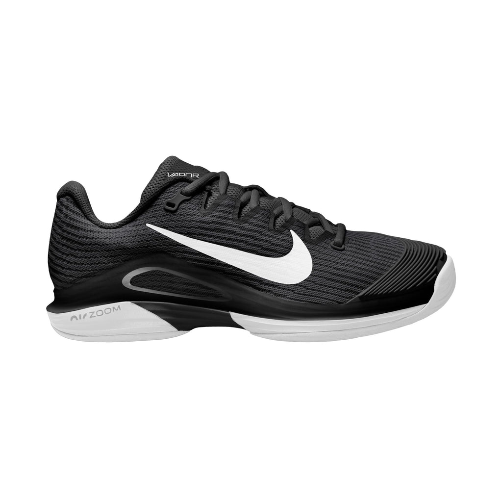 Nike Women's Vapor 12 Hard Court Tennis Shoes in Black/White-Dk Smoke Grey