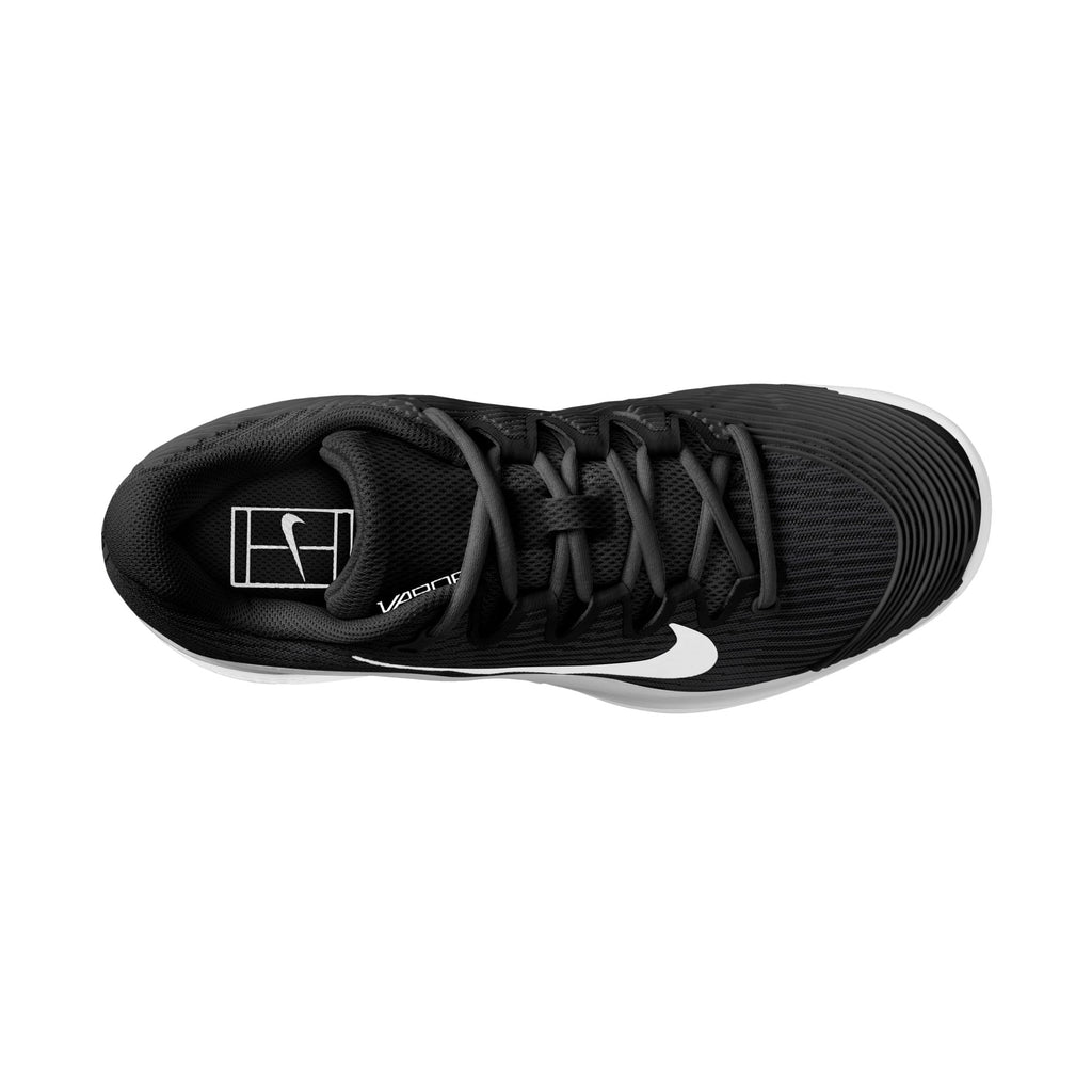 Nike Women's Vapor 12 Hard Court Tennis Shoes in Black/White-Dk Smoke Grey