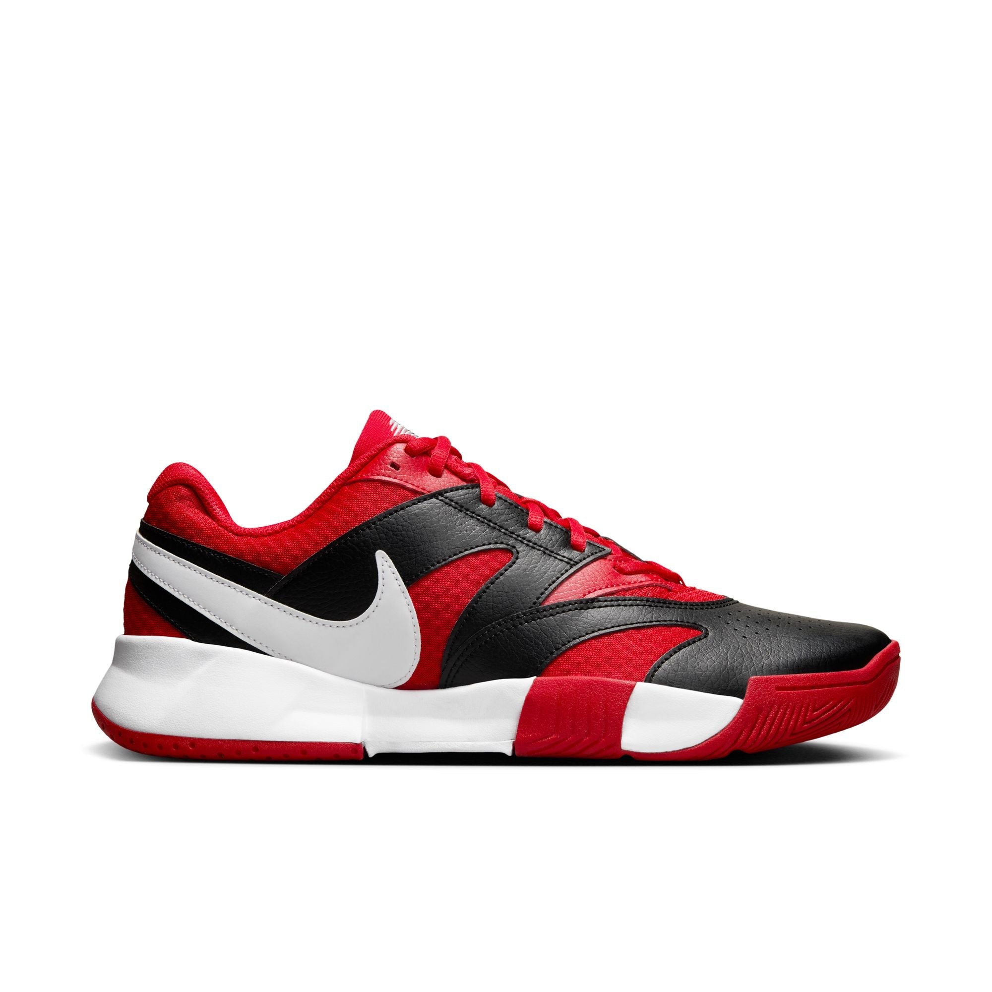 Nike Men's Court Lite 4 Hard Court Tennis Shoes in University Red/White-Black