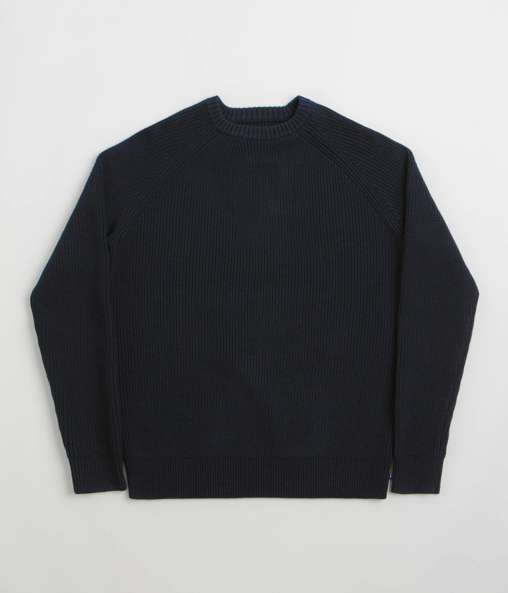 Uskees 7013 Knit Crewneck Sweatshirt - Midnight Blue