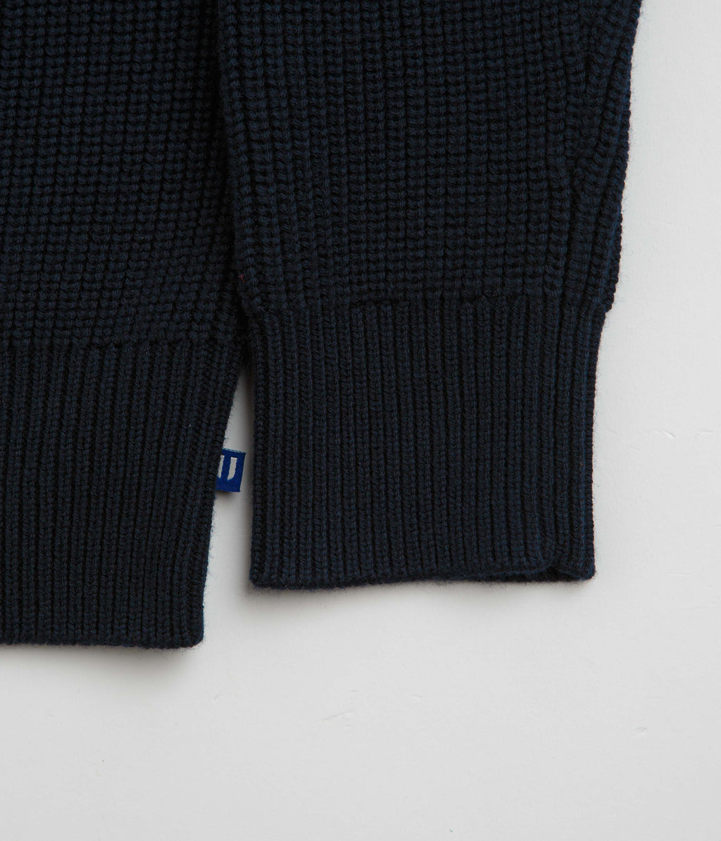 Uskees 7013 Knit Crewneck Sweatshirt - Midnight Blue