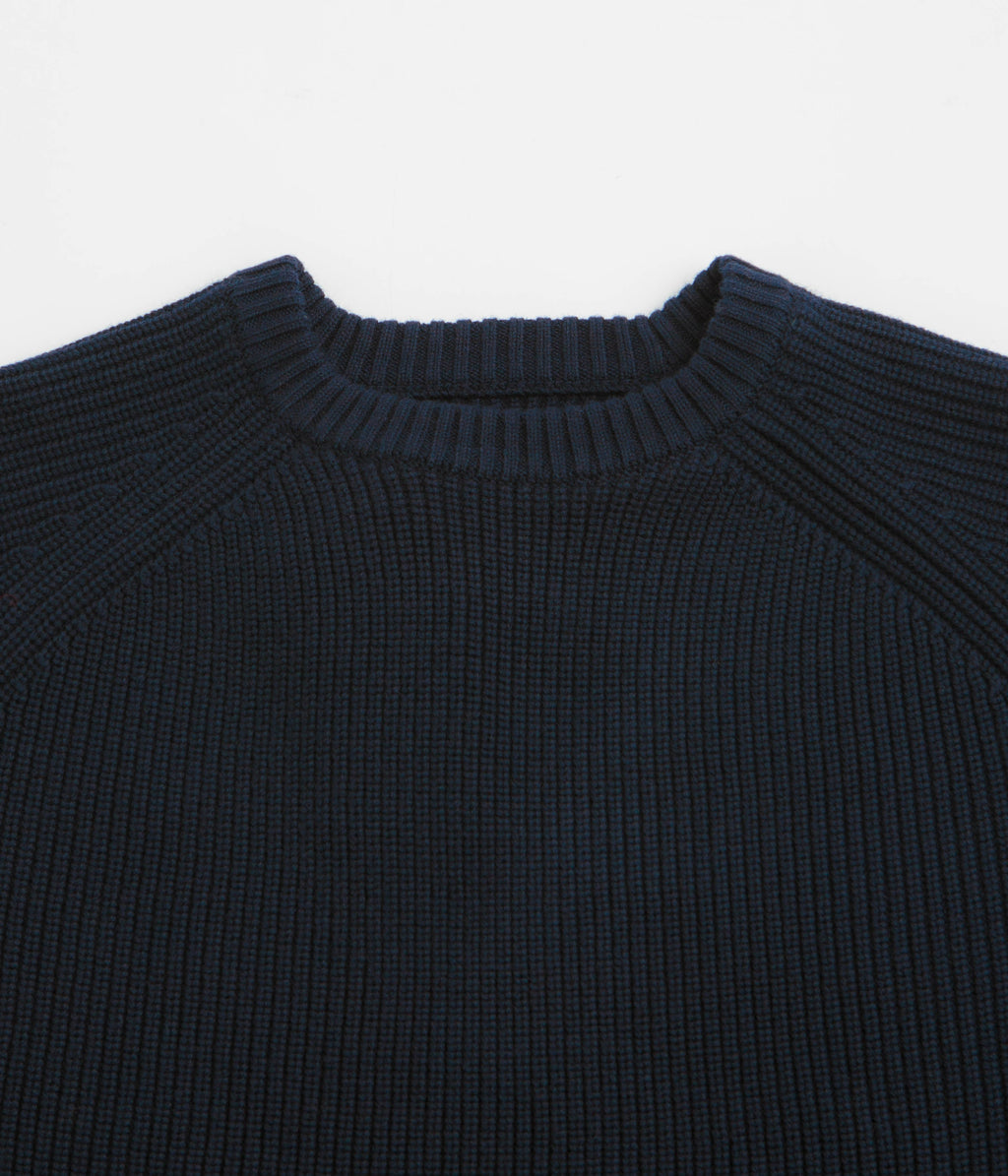 Uskees 7013 Knit Crewneck Sweatshirt - Midnight Blue