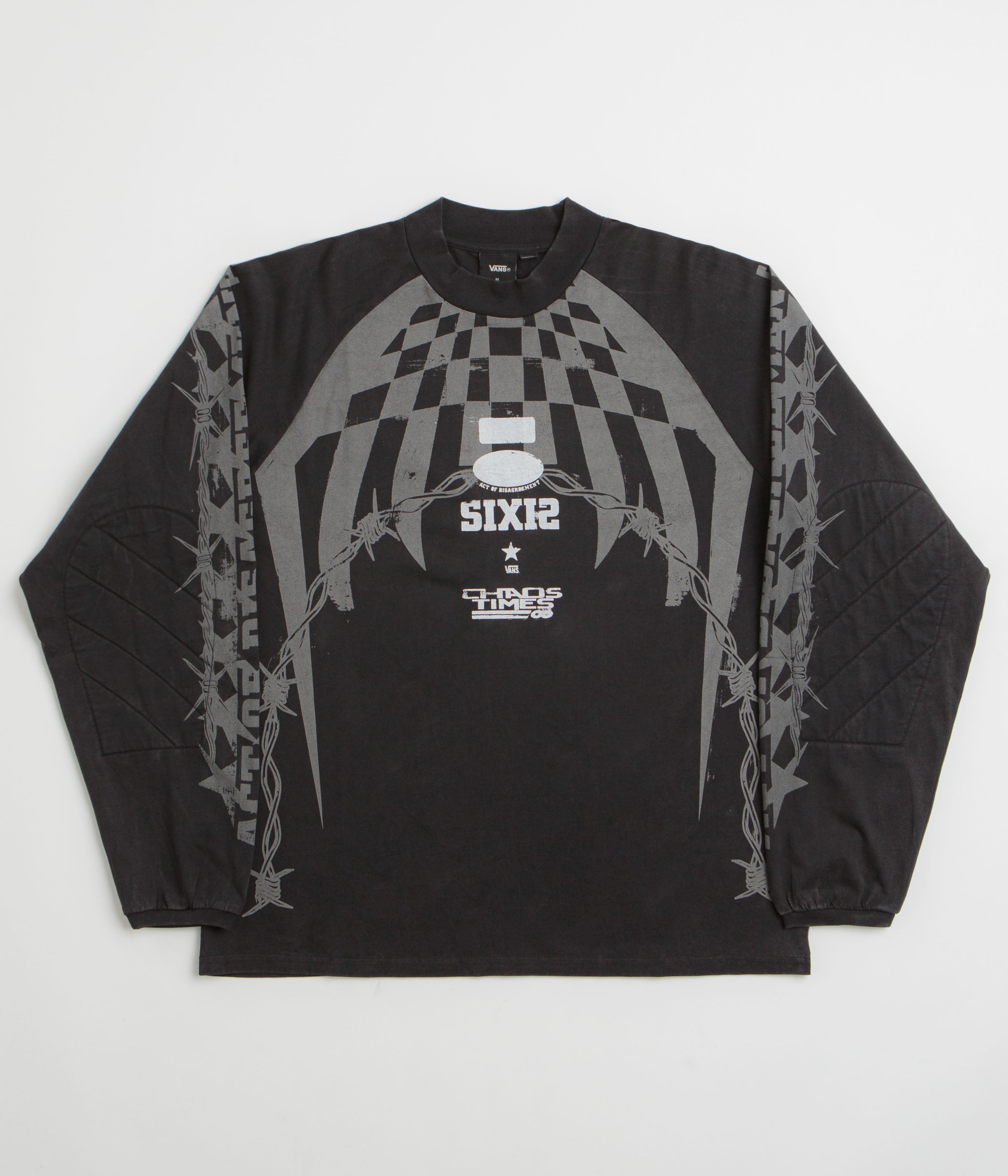 Vans x SlamJam AOD Hazard Long Sleeve T-Shirt - Black