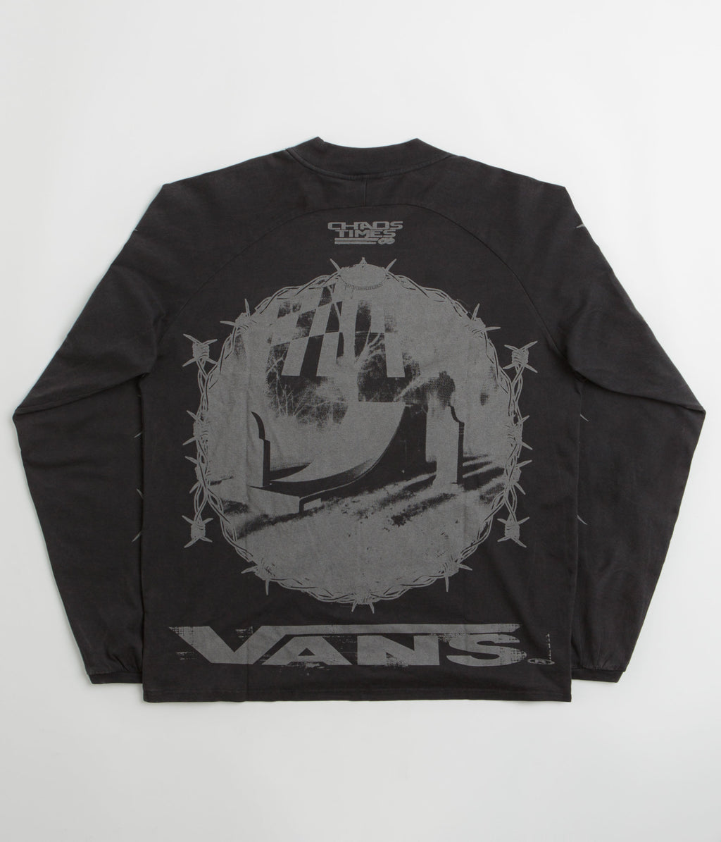 Vans x SlamJam AOD Hazard Long Sleeve T-Shirt - Black