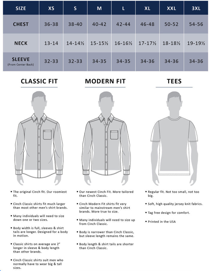 White Solid | Cinch Mens