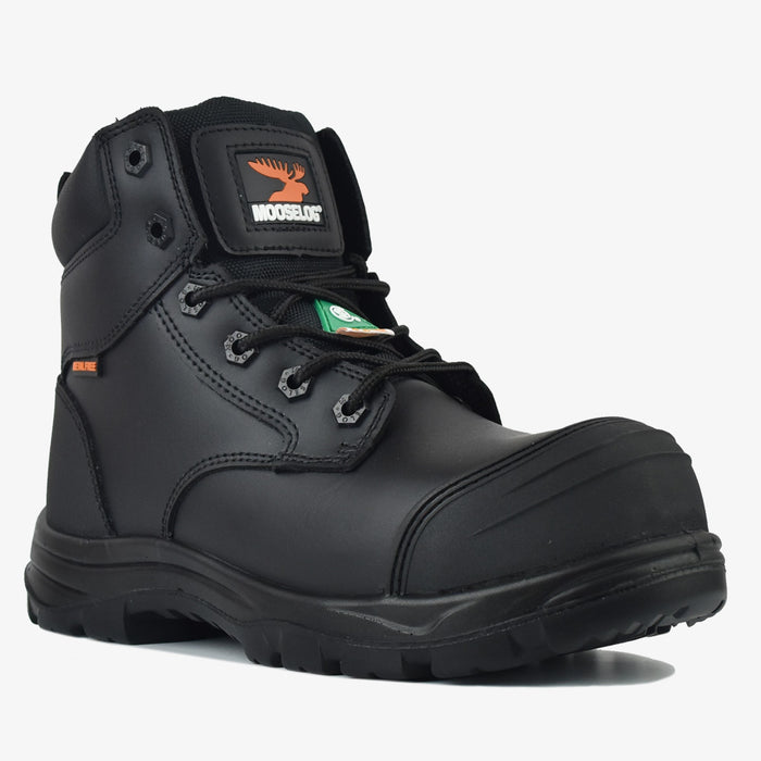 Women's CSA ASTM Composite Toe 6" Work Boots - MacGill Black - MooseLog