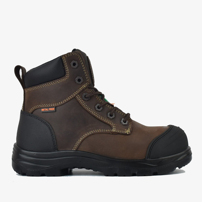 Women's CSA ASTM Composite Toe 6" Work Boots - MacGill Brown - MooseLog