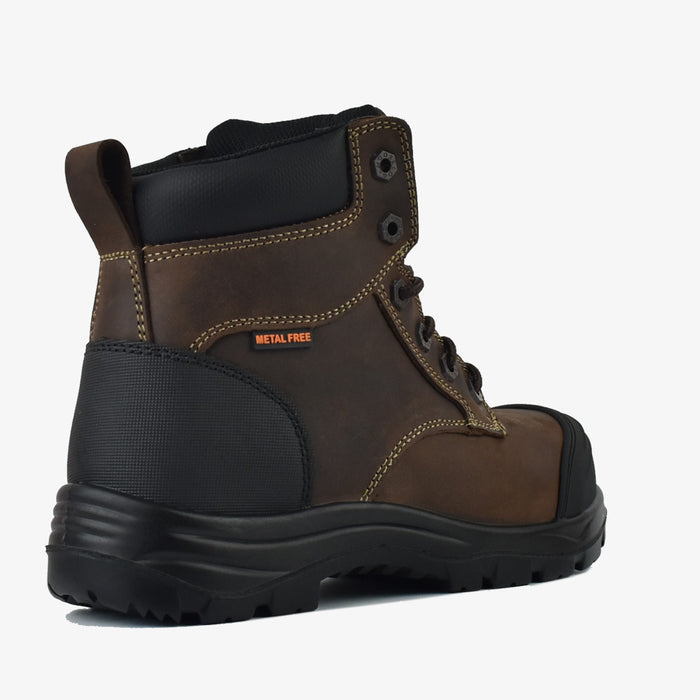 Women's CSA ASTM Composite Toe 6" Work Boots - MacGill Brown - MooseLog