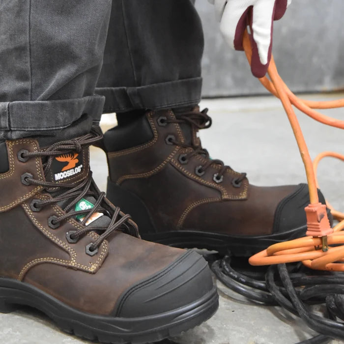 Women's CSA ASTM Composite Toe 6" Work Boots - MacGill Brown - MooseLog
