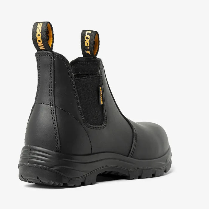 Women's CSA ASTM Composite Toe Chelsea Work Boots - Meadow Black - MooseLog