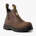 Women's CSA ASTM Composite Toe Chelsea Work Boots - Meadow Brown - MooseLog