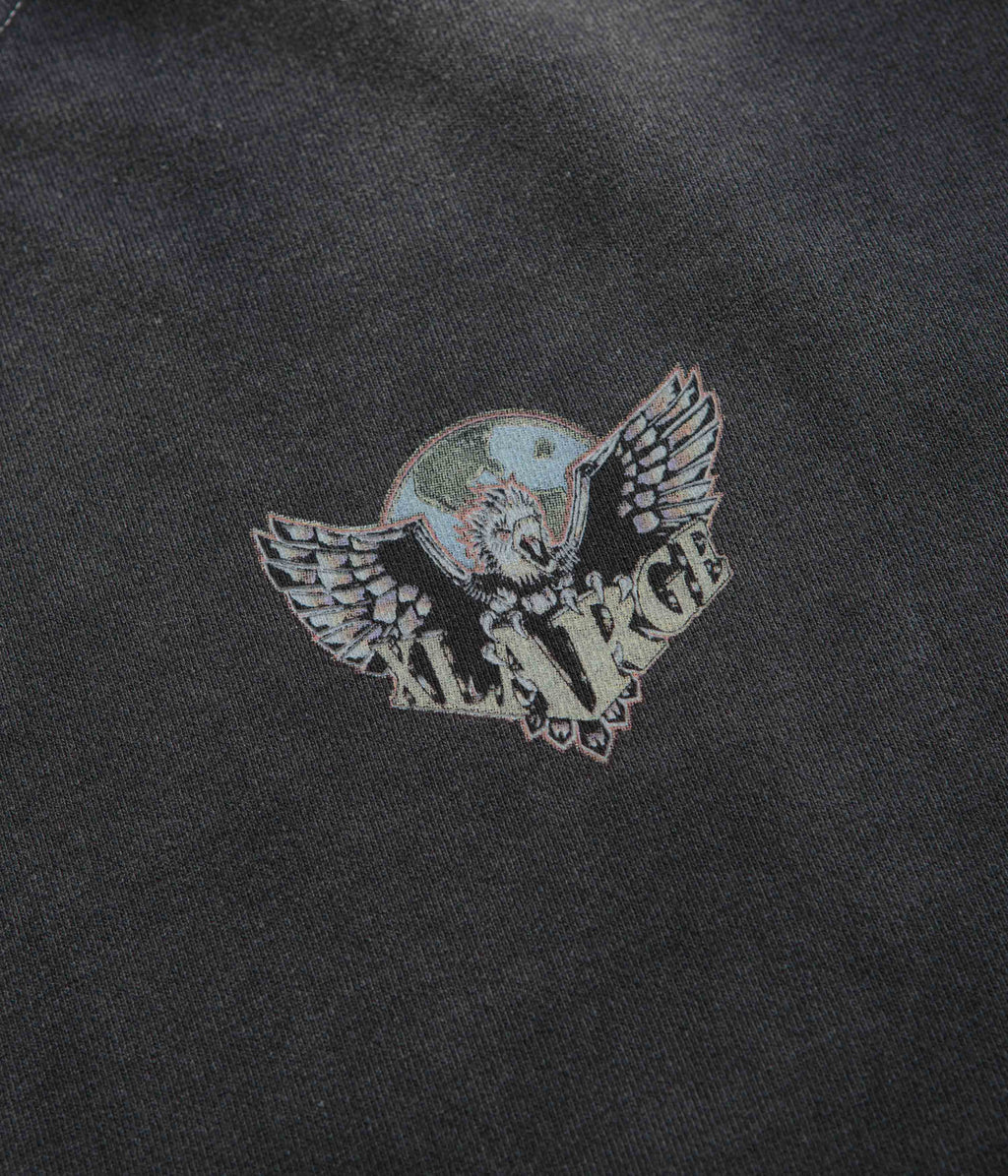 XLarge Eagle Wings To The World Crewneck Sweatshirt - Black