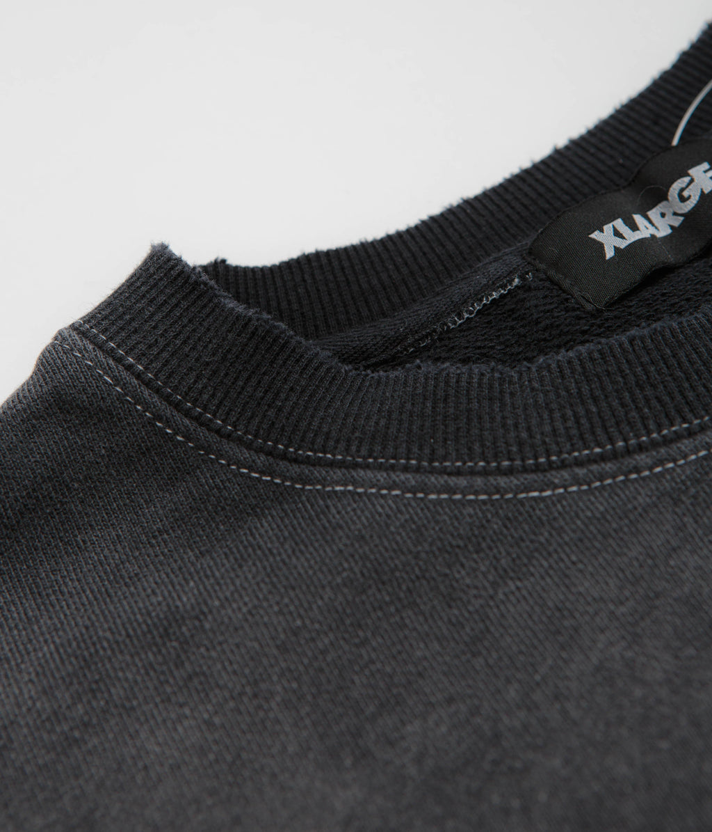 XLarge Eagle Wings To The World Crewneck Sweatshirt - Black