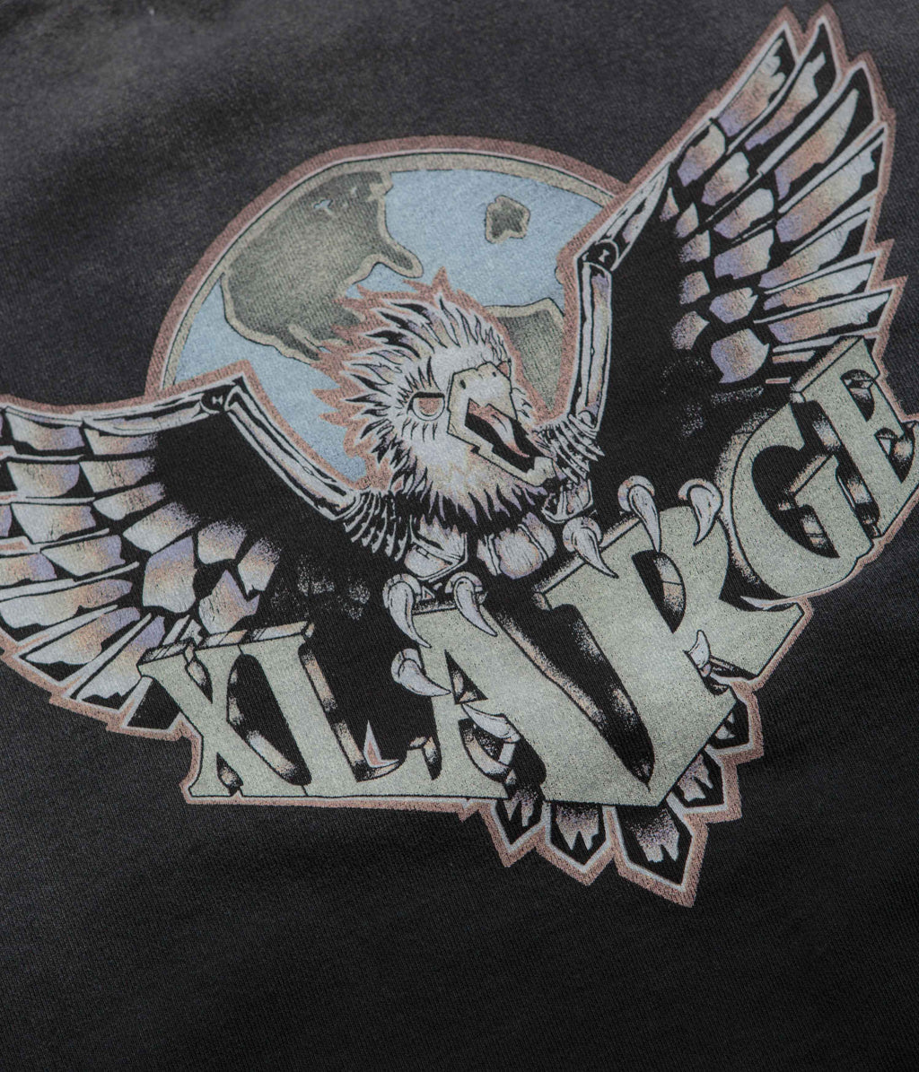 XLarge Eagle Wings To The World Crewneck Sweatshirt - Black