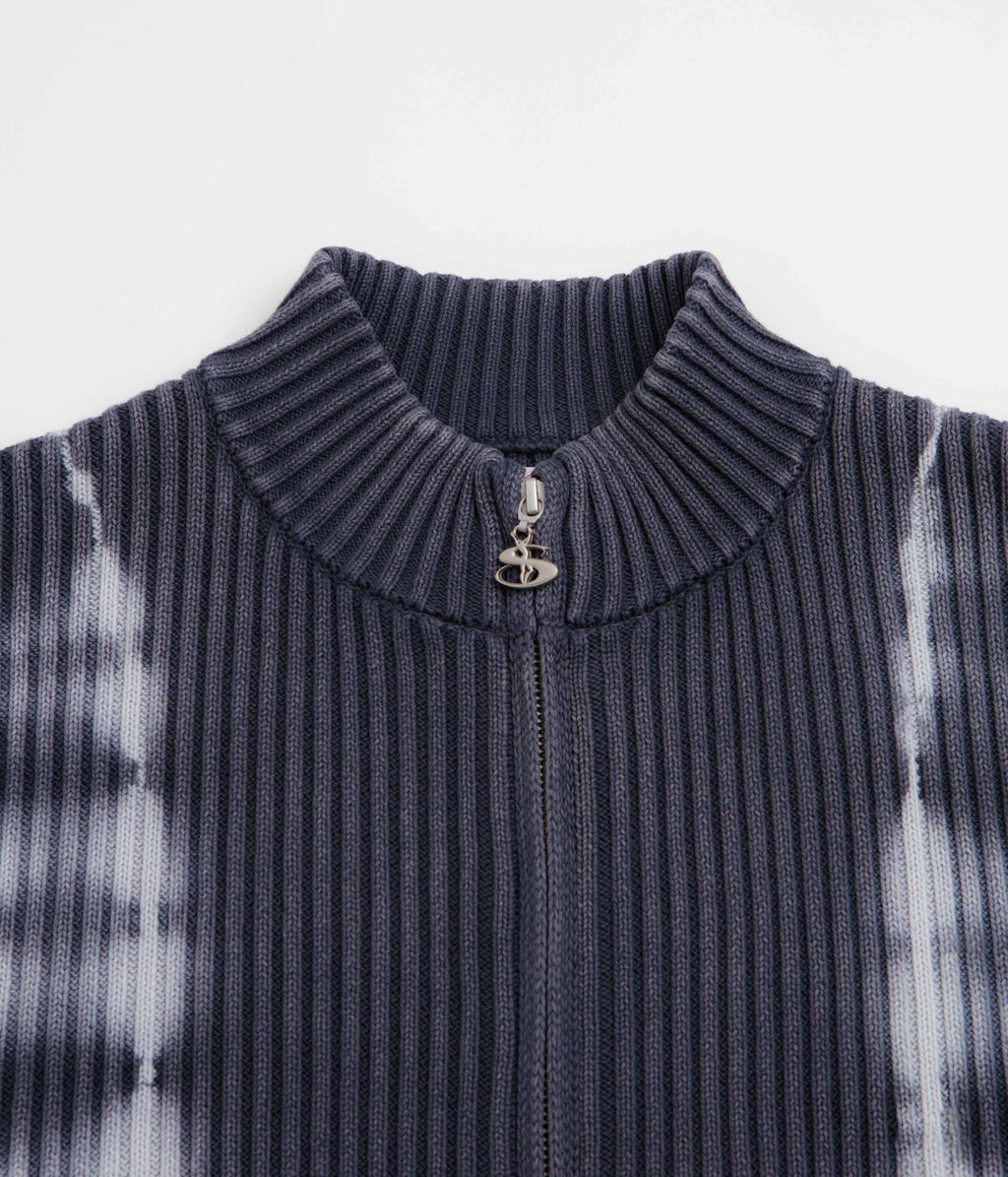 Yardsale Tie Dye Full Zip Sweatshirt - Navy