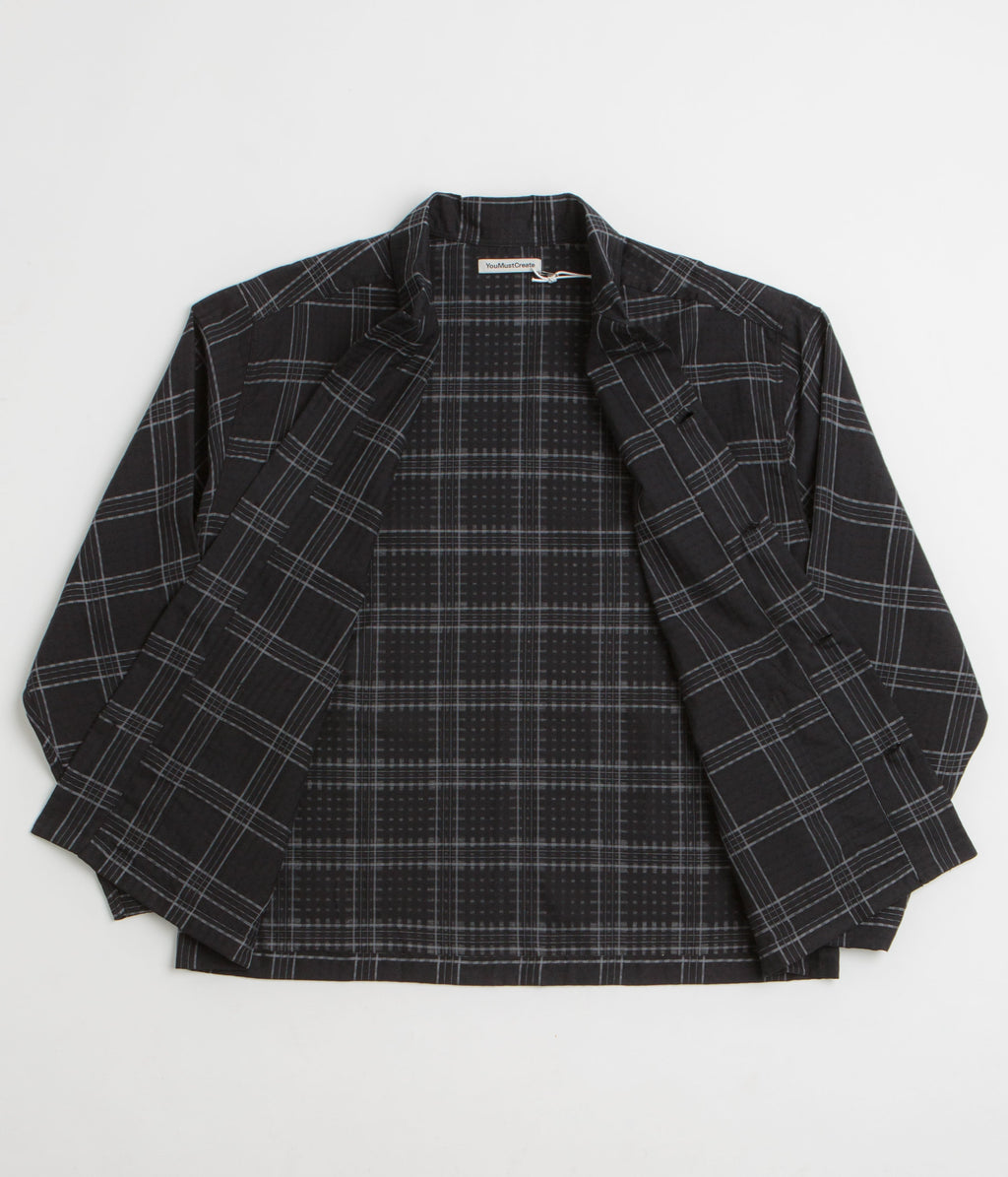 YMC PJ Overshirt - Black / Grey