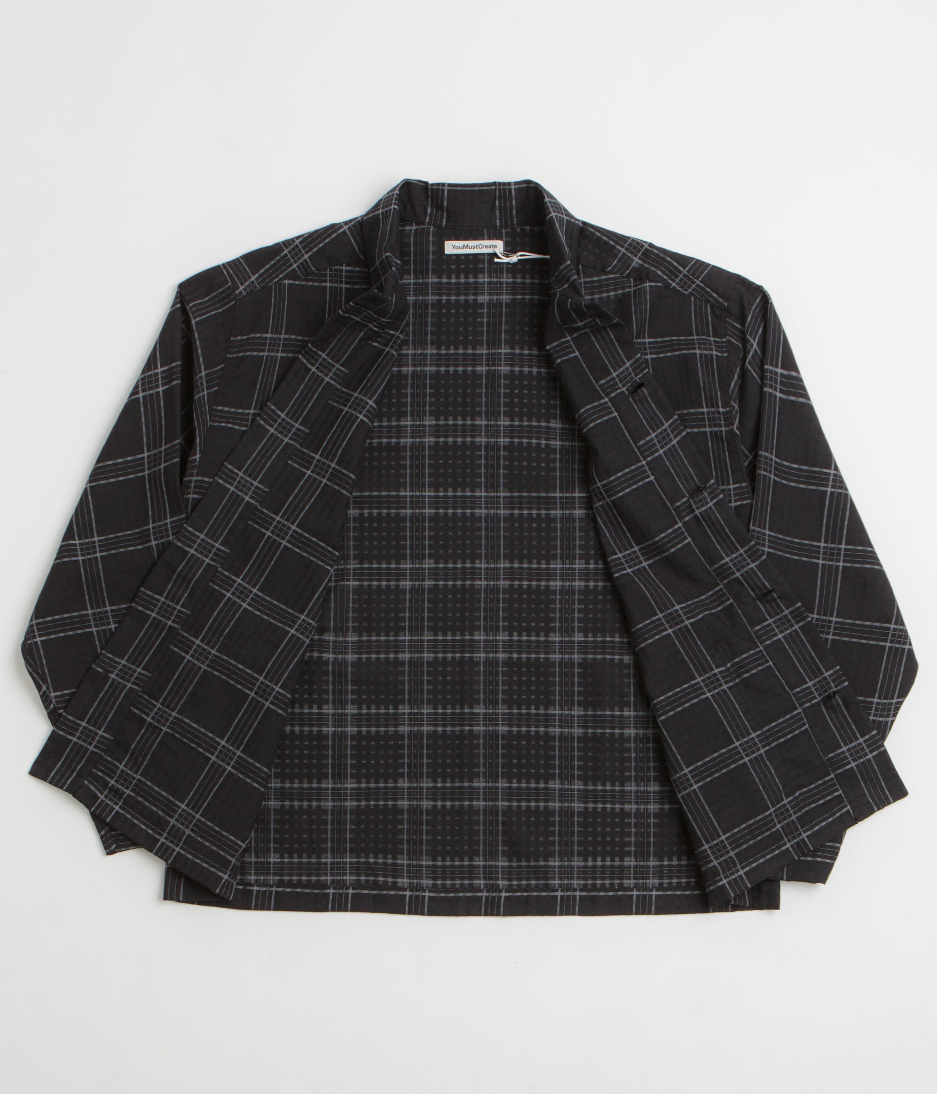 YMC PJ Overshirt - Black / Grey