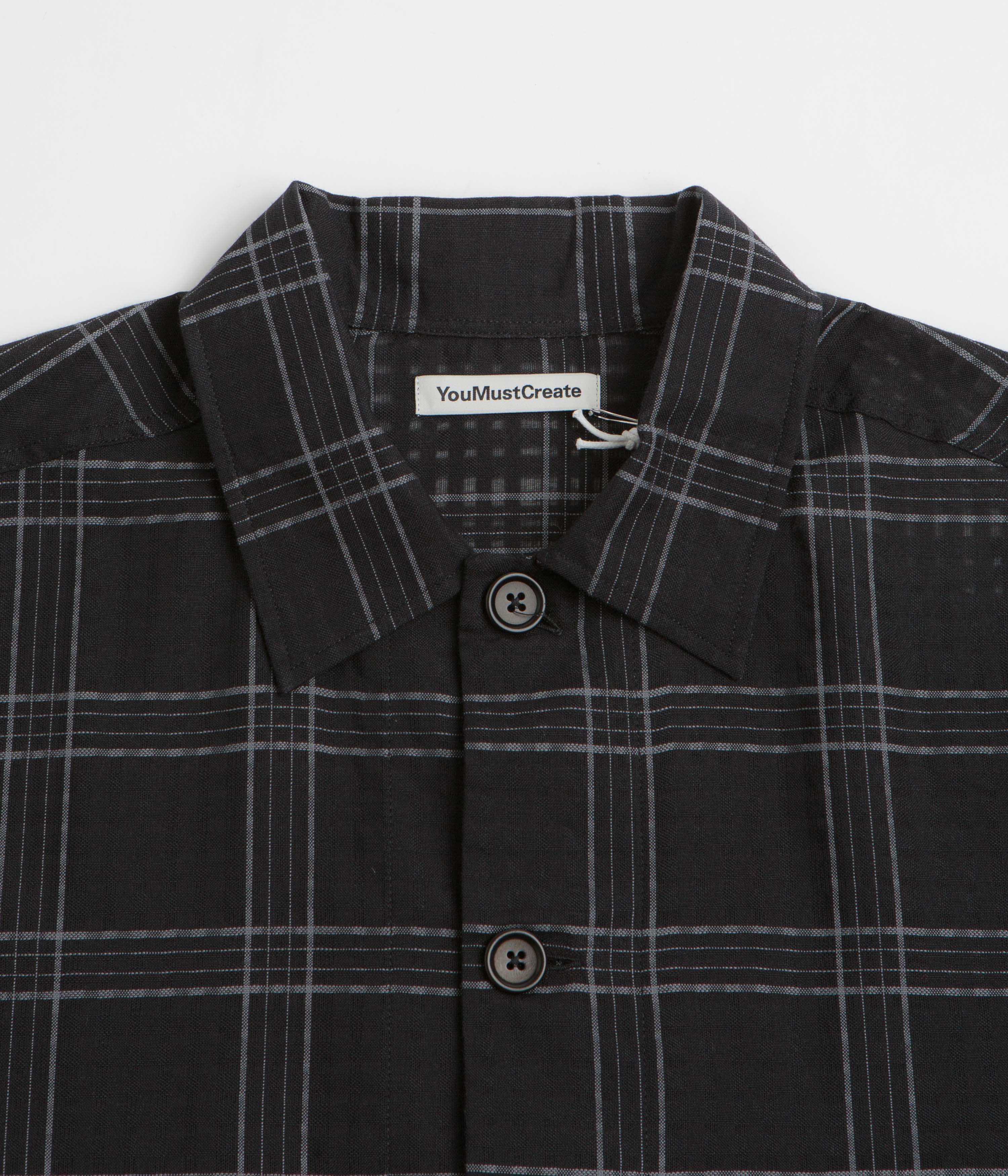 YMC PJ Overshirt - Black / Grey